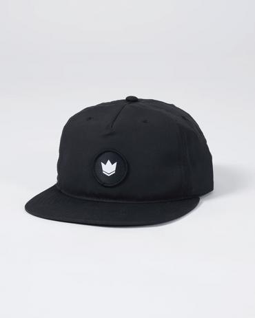 Kingz Crown Patch 5-Panel Strapback Hat - Black